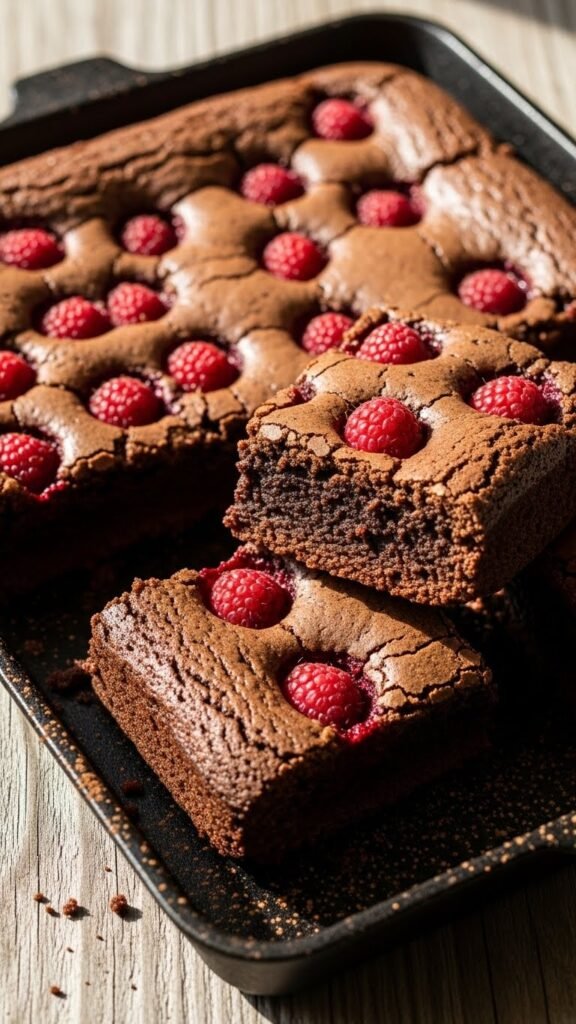 Raspberry Chocolate Brownies