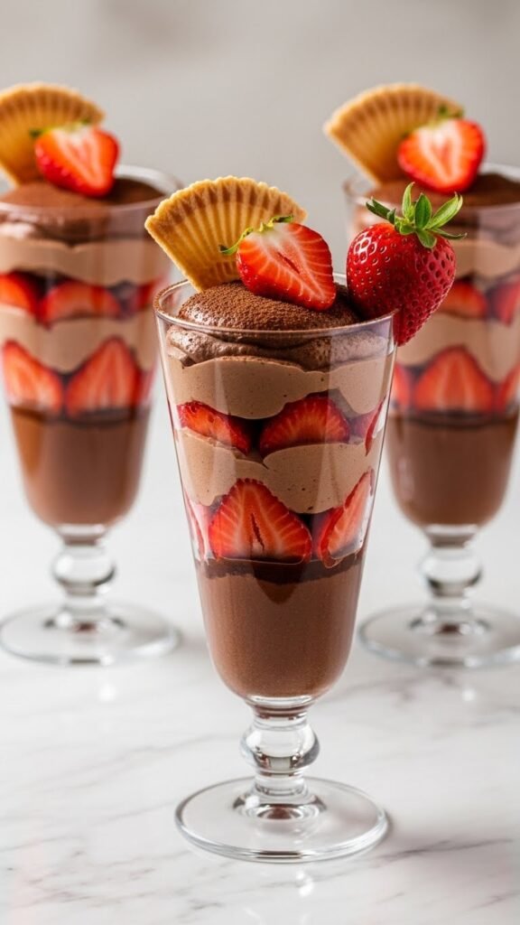 Strawberry Chocolate Parfaits