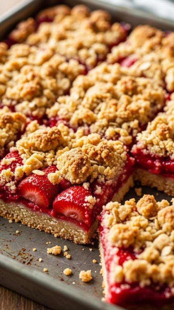 Strawberry Crumb Bars