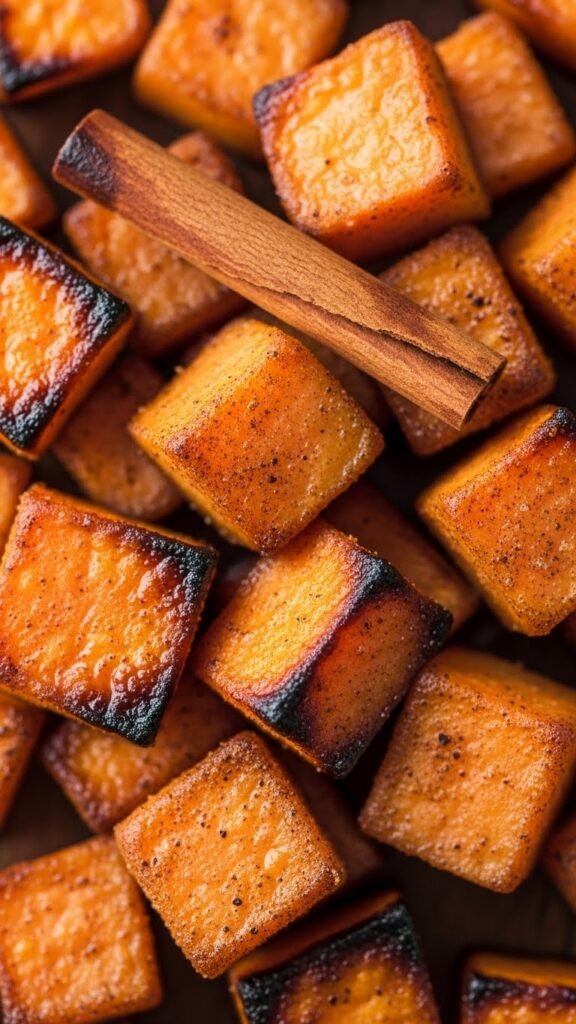 Roasted Sweet Potatoes with Cinnamon