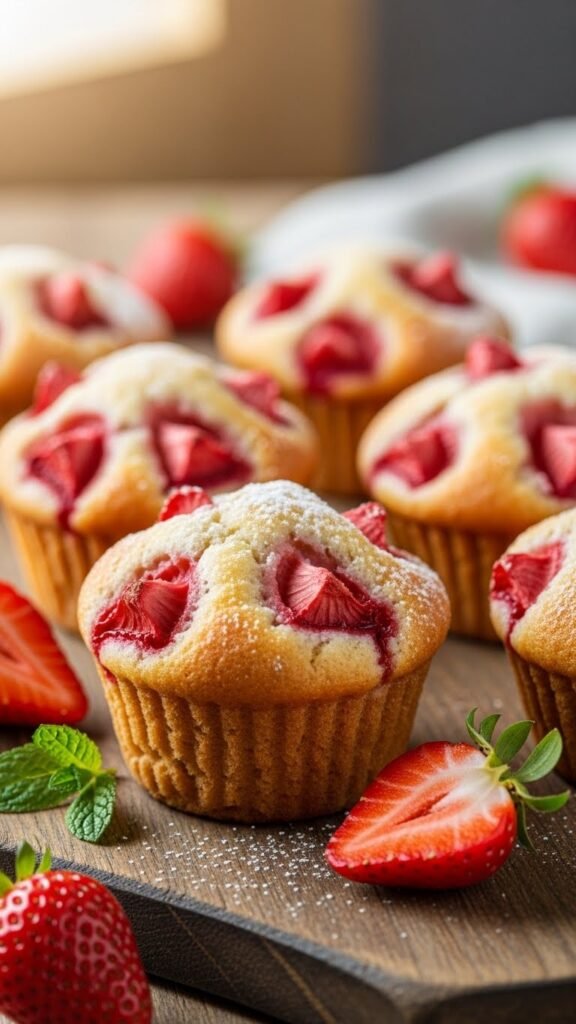 Mini Strawberry Muffins