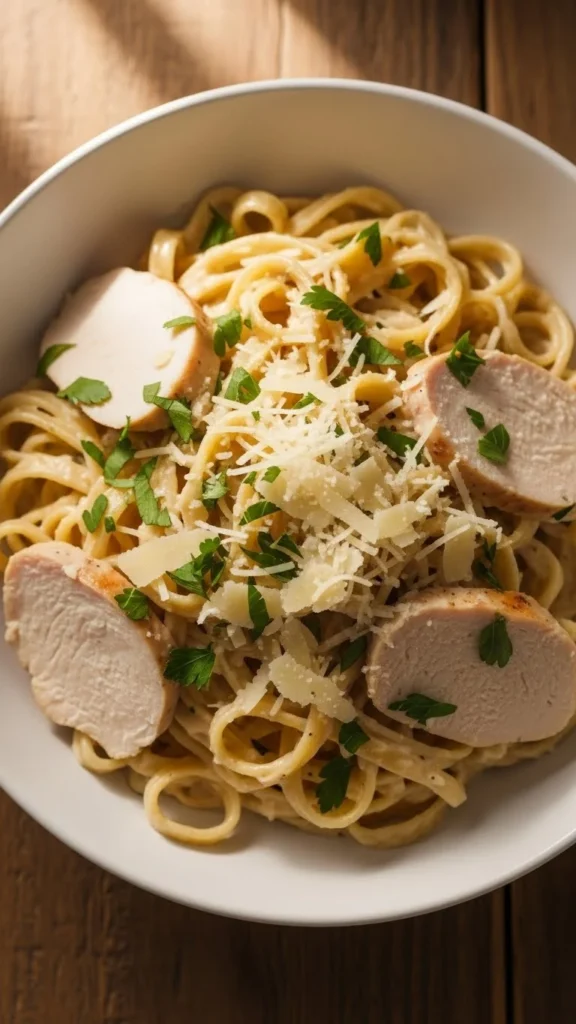 Instant Pot Chicken Alfredo Pasta