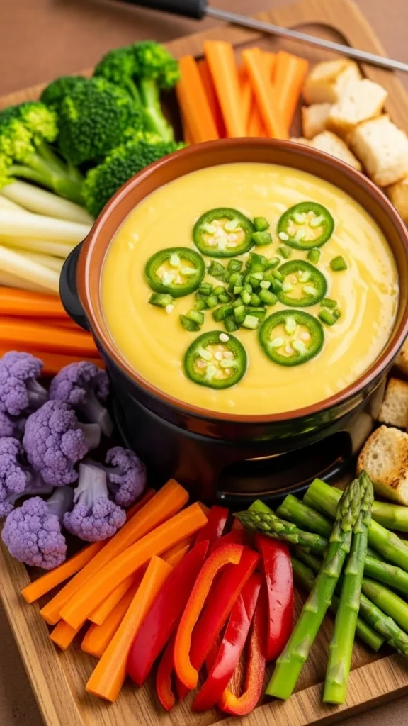 Jalapeño Cheddar Fondue