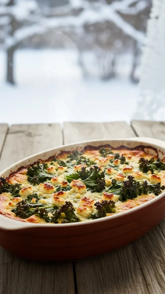 Kale & Feta Breakfast Casserole