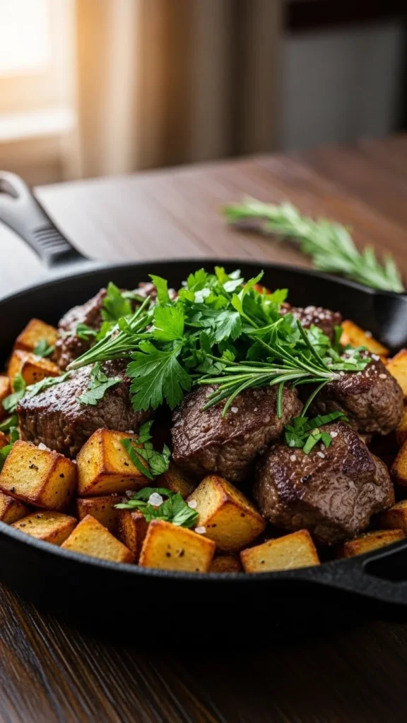 Leftover Beef & Potato Hash