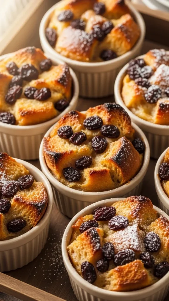 Leftover Bread Pudding Cups