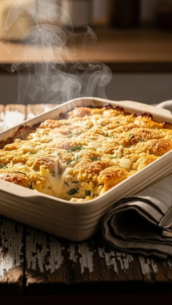 Leftover Chicken and Rice Casserole