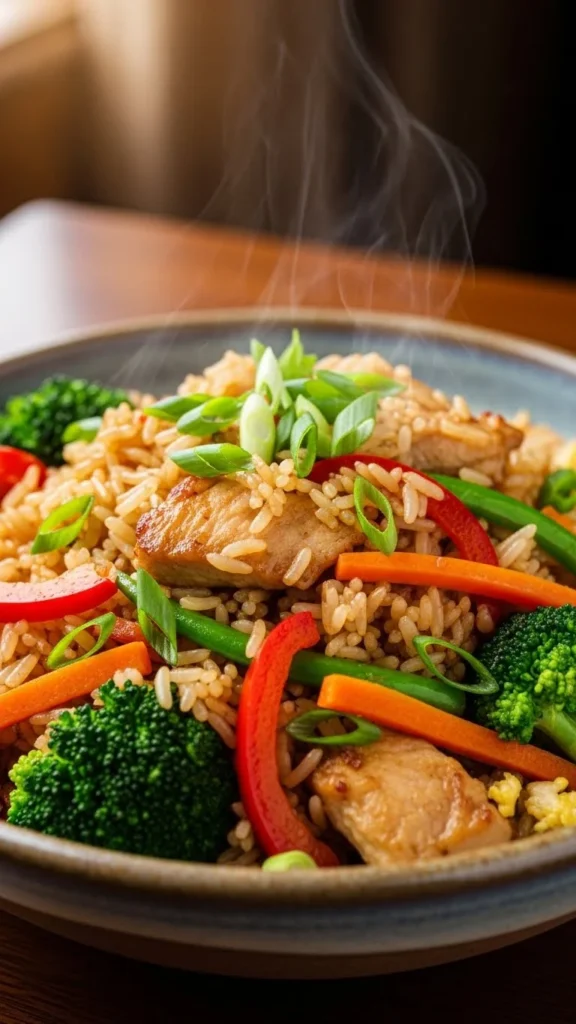 Leftover Herb Chicken Fried Rice