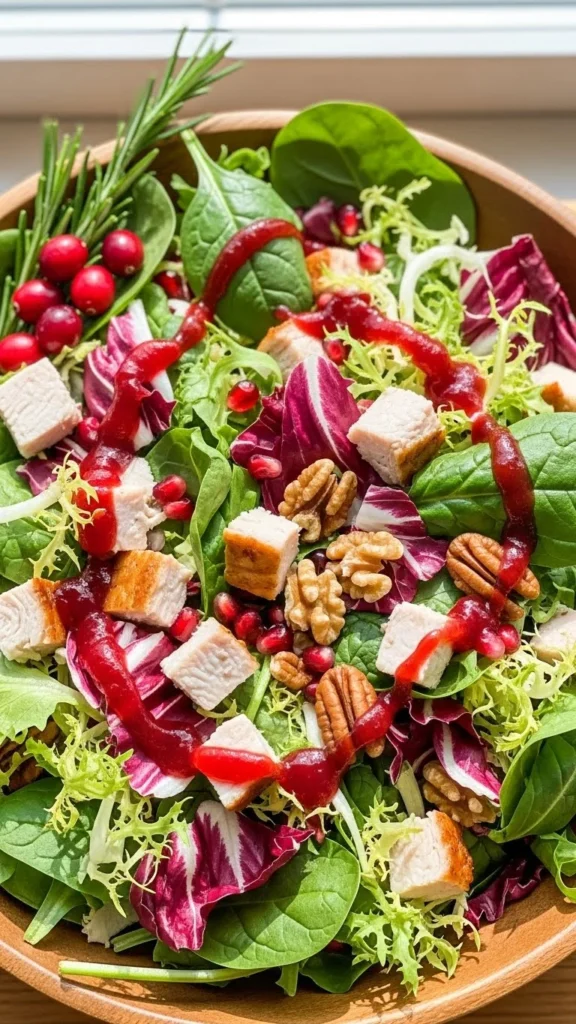 Leftover Holiday Turkey Cranberry Salad