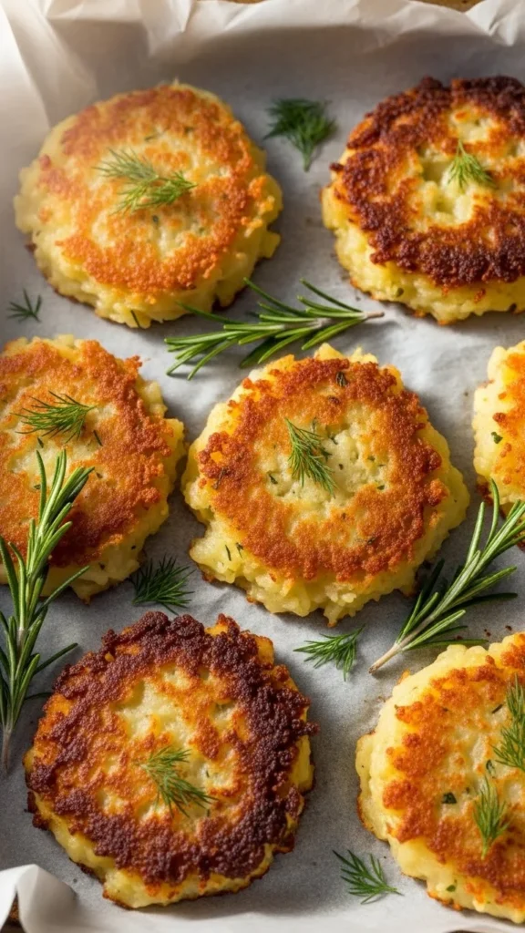 Leftover Mashed Potato Cheddar Cakes