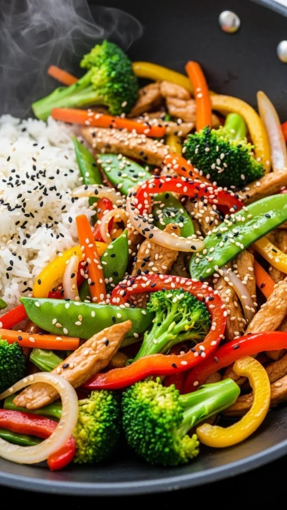 Leftover Rice Veggie Stir-Fry