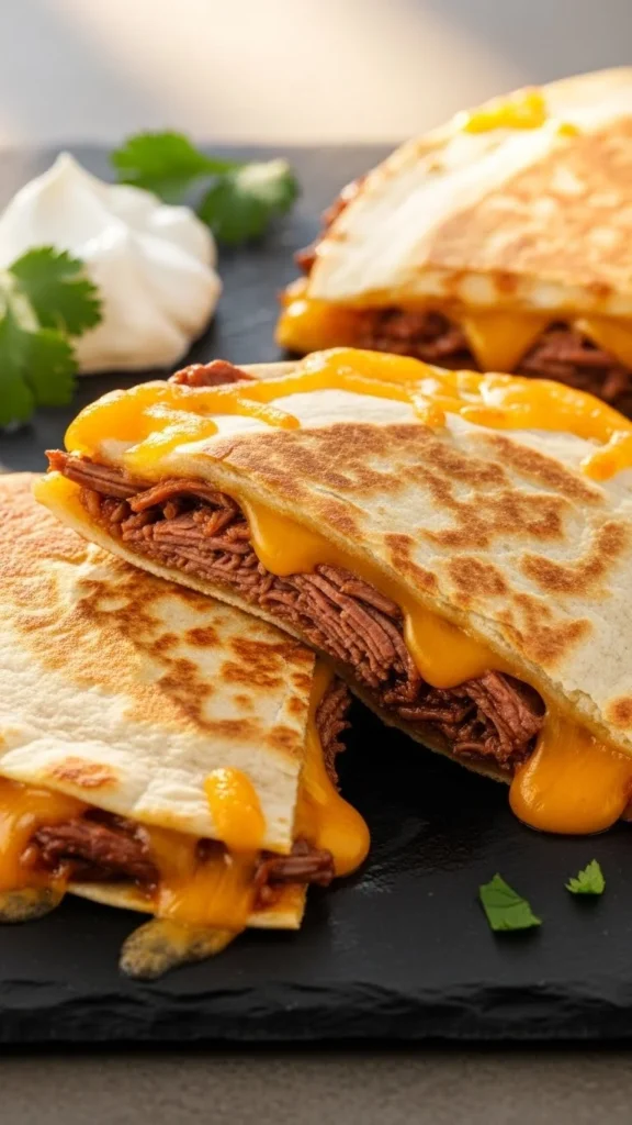 Leftover Roast Beef Quesadillas