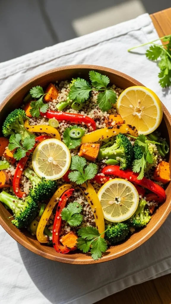Leftover Roast Vegetable Quinoa Salad