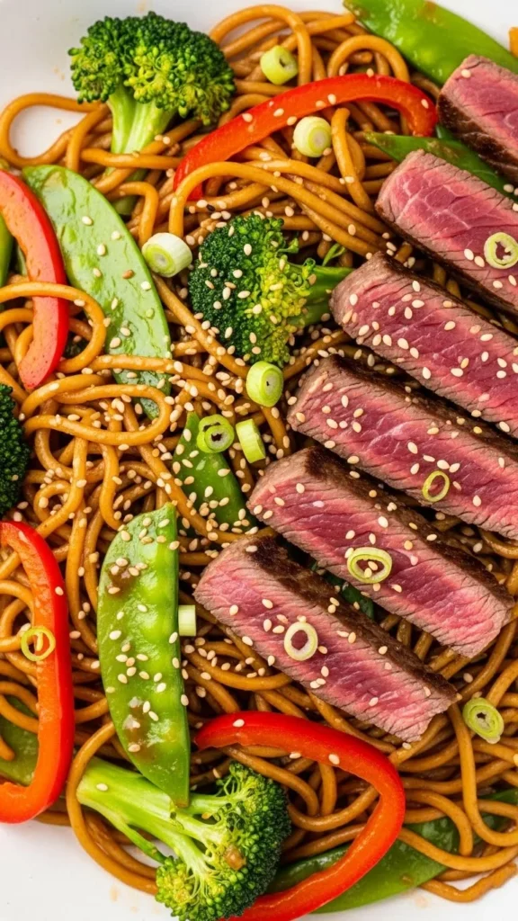 Leftover Steak Fried Noodles