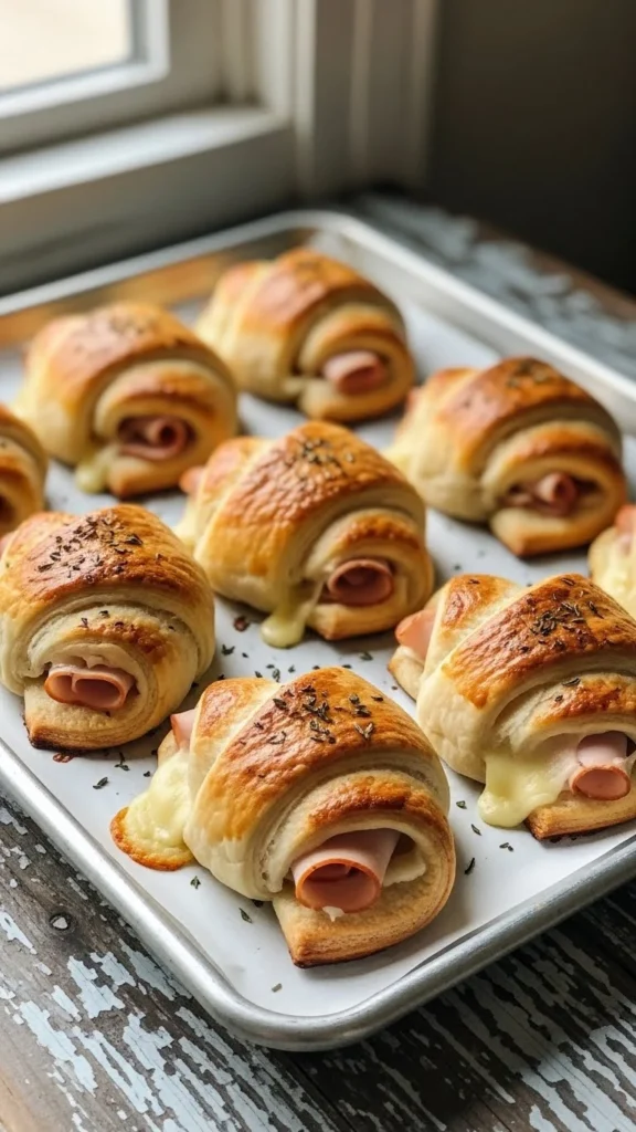 Leftover Turkey Crescent Roll Wraps