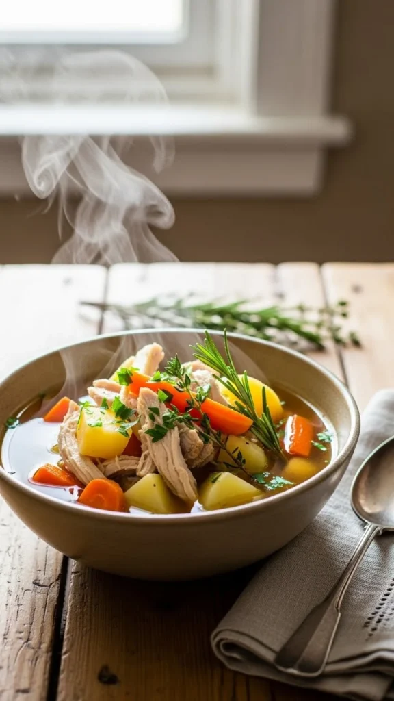 Leftover Turkey Veggie Soup