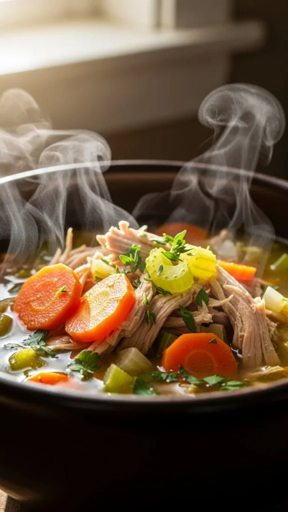 Leftover Turkey Veggie Soup