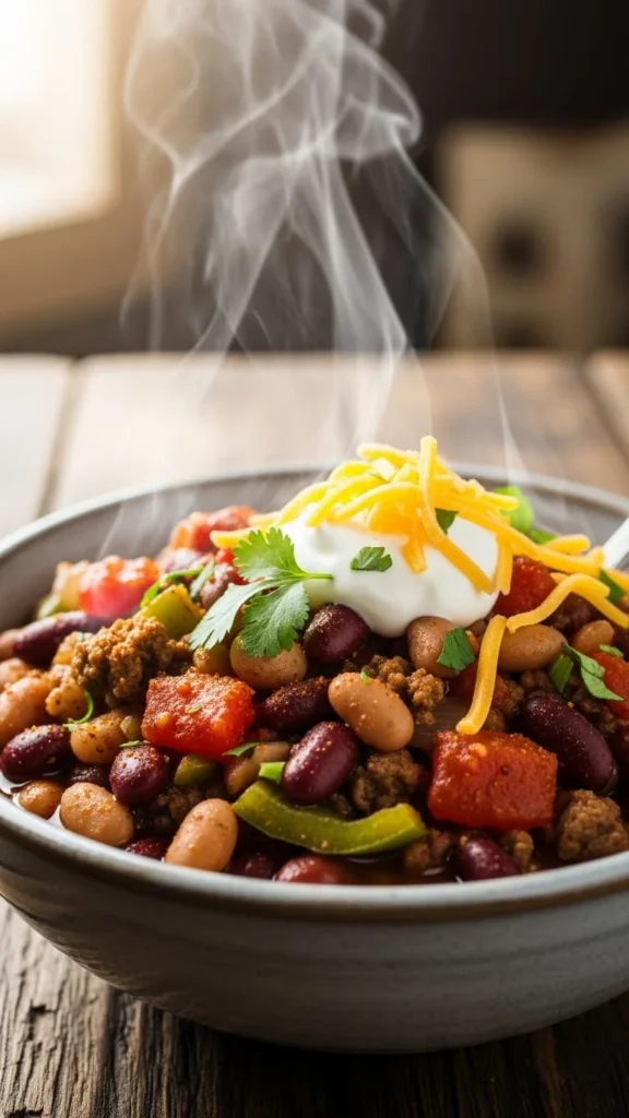 Leftover Veggie & Bean Chili