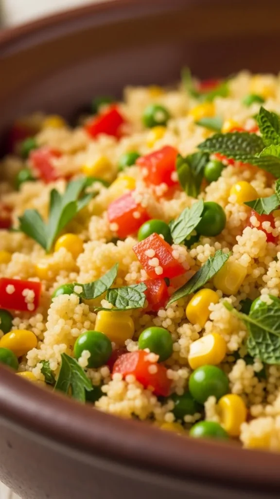 Leftover Veggie Fried Couscous
