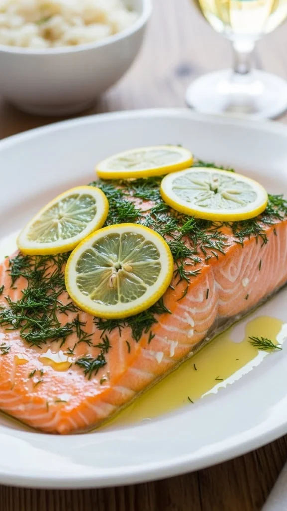 Lemon Dill Baked Salmon