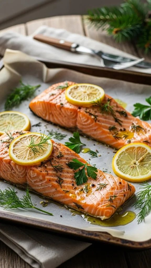 Lemon Herb Baked Salmon