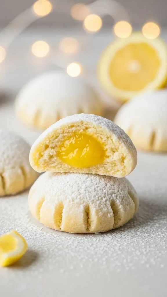Lemon Snow Cookies