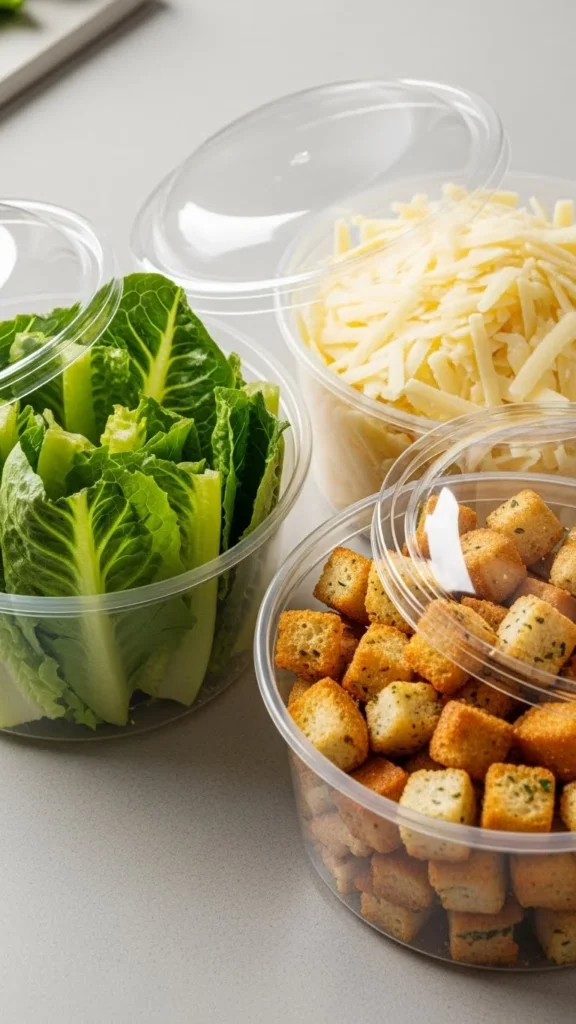 Make-Ahead Caesar Salad Kit