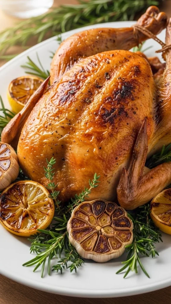 Make-Ahead Garlic Herb Roast Chicken