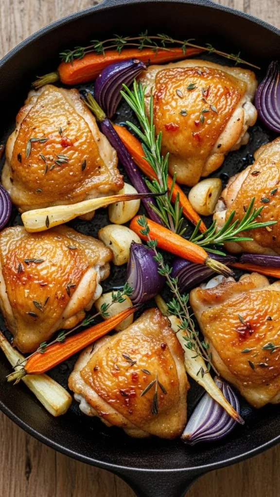 Maple-Mustard Chicken Thighs