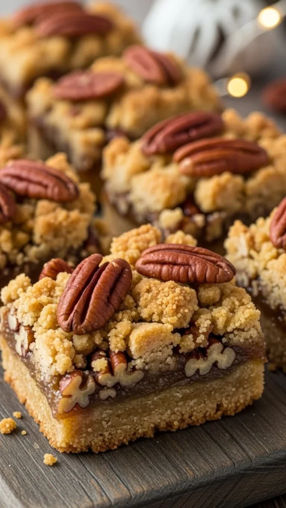 Maple Pecan Crumble Bars