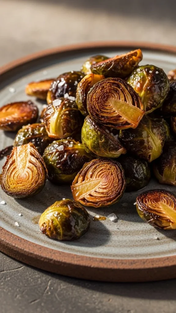 Maple Roasted Brussels Sprouts