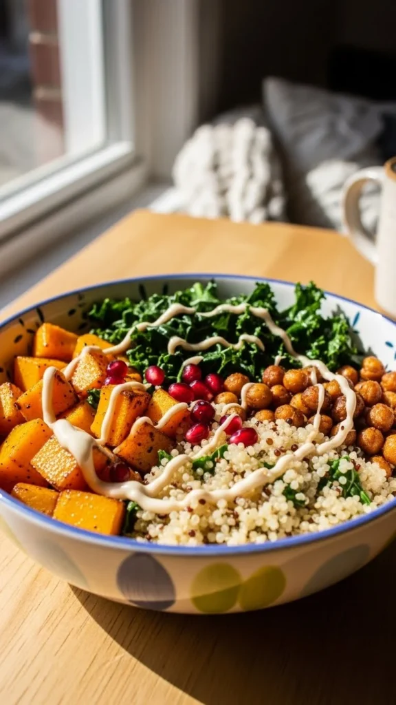 Maple-Roasted Butternut Squash Buddha Bowl