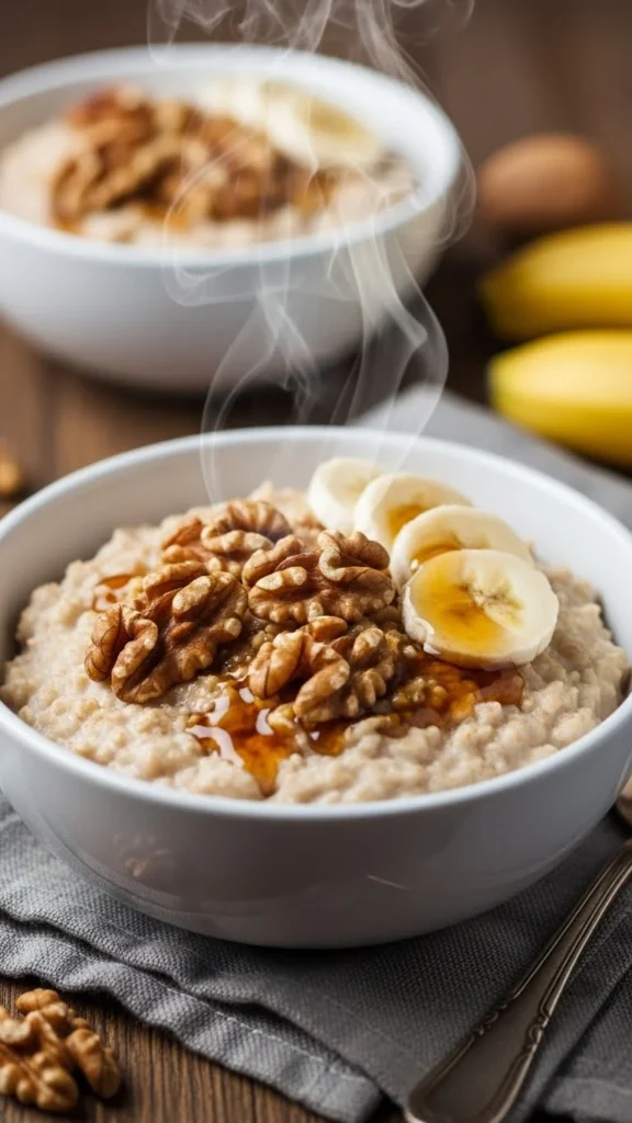 Maple Walnut Oatmeal Bowl