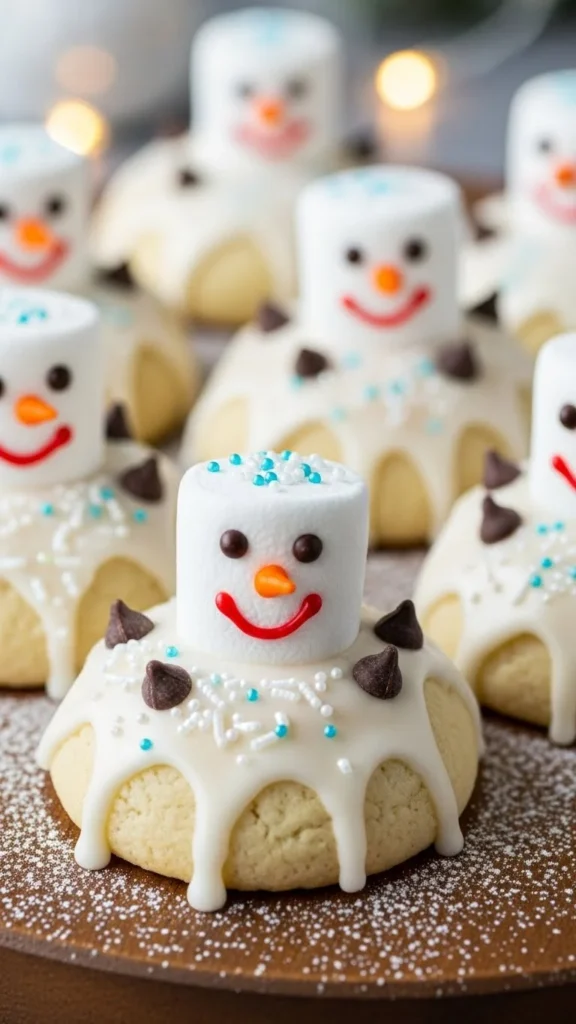 Melted Snowman Cookies