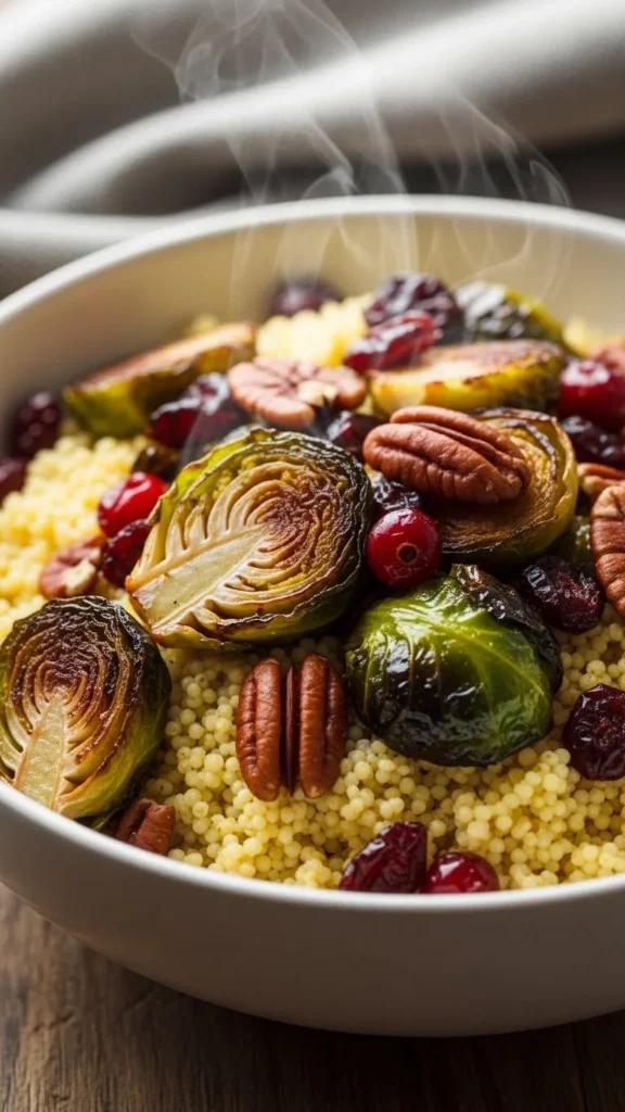 Millet Bowl with Roasted Brussels Sprouts