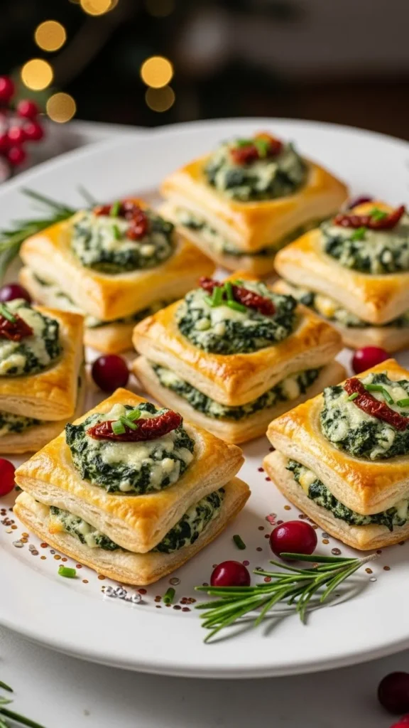Mini Spinach Puff Pastries