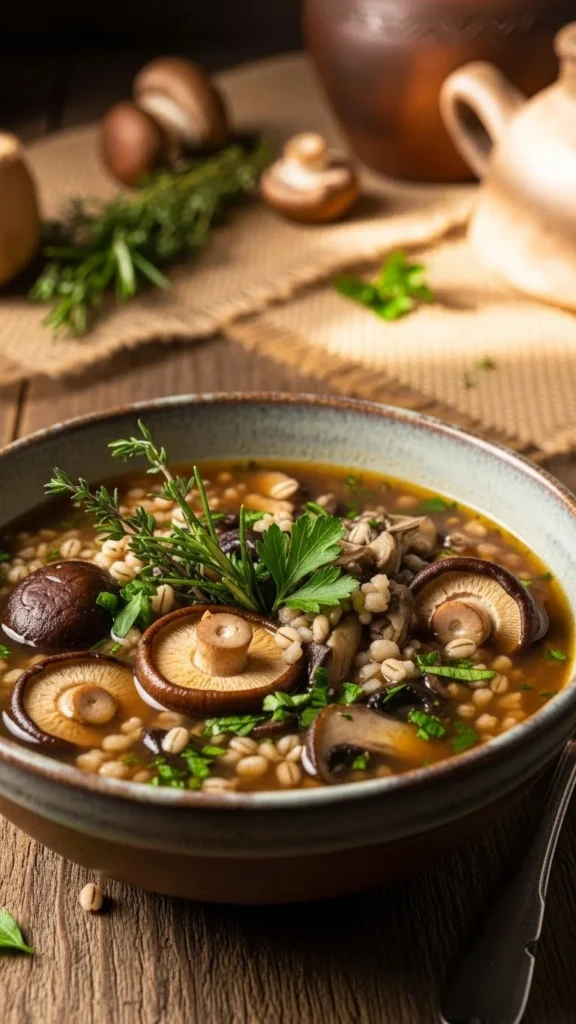 Mushroom Barley Soup