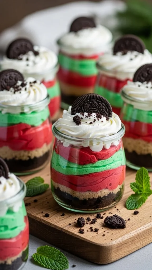 No-Bake Christmas Cheesecake Cups