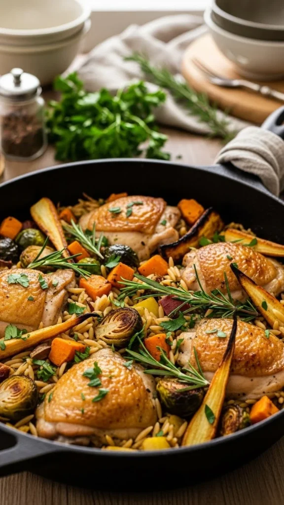 One-Pan Chicken Orzo