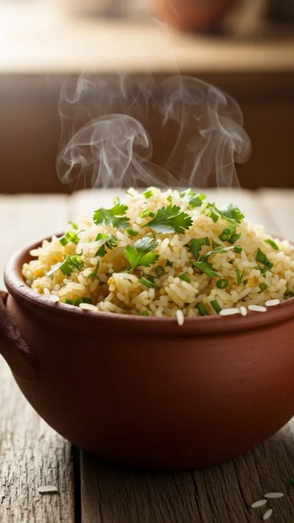 One-Pot Buttery Herb Rice (Vegan)