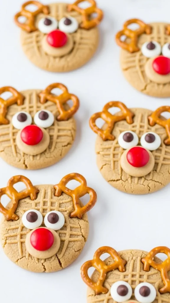 Peanut Butter Reindeer Cookies