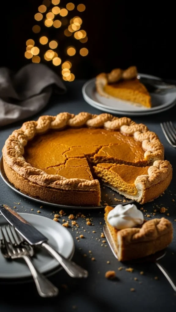Pecan Crust + Brown Sugar Pumpkin Pie