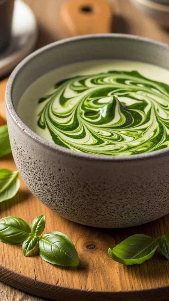 Pesto Parmesan Fondue