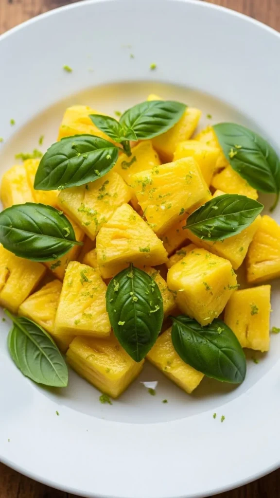 Pineapple Basil Summer Salad