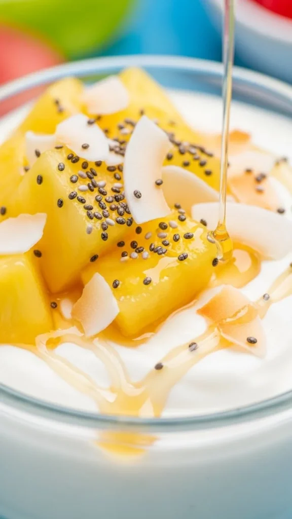 Pineapple Coconut Yogurt Bowl