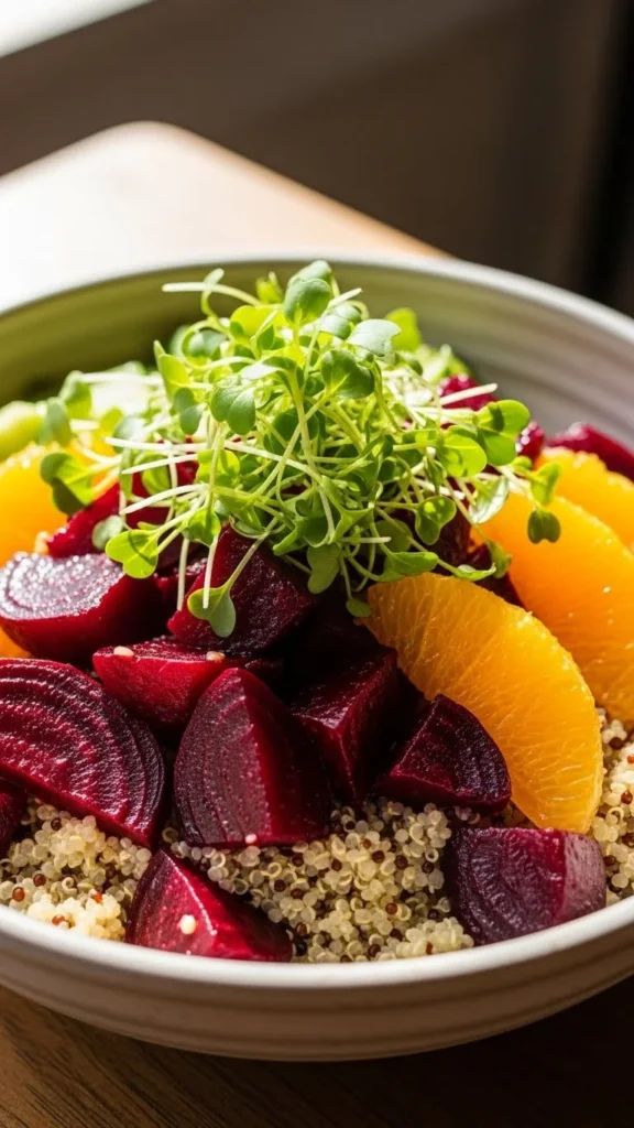 Quinoa Bowl with Roasted Beets & Citrus