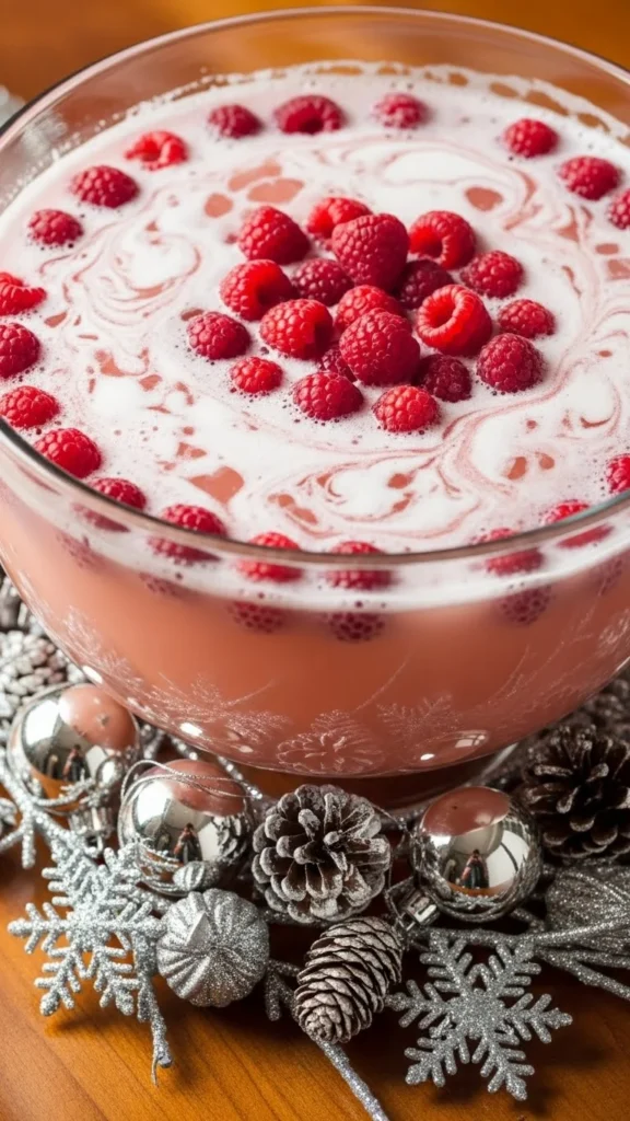 12. Raspberry Snow Punch