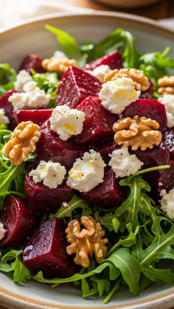 Roasted Beet & Arugula Salad
