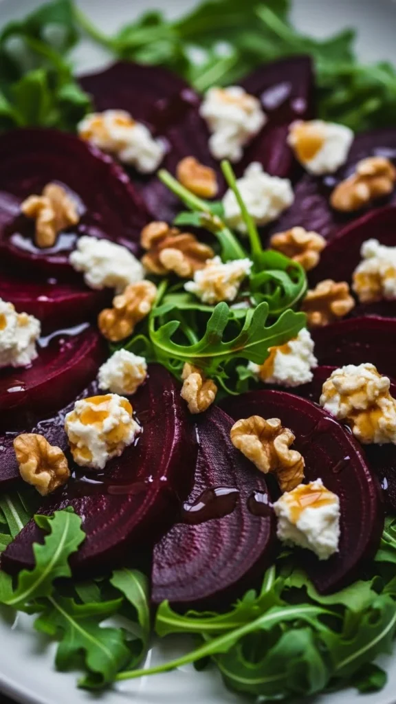 Roasted Beet & Goat Cheese Salad