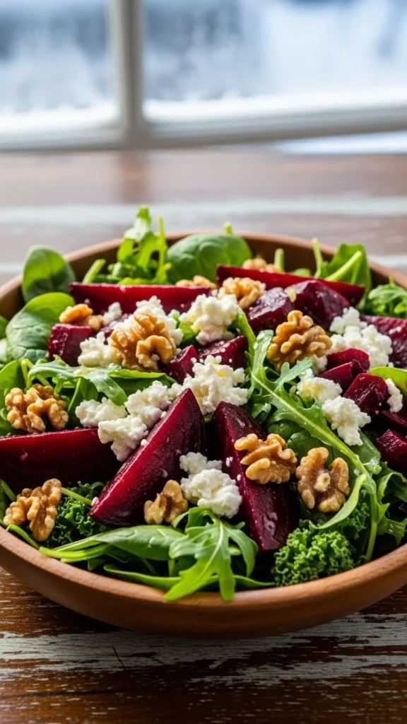 Roasted Beet and Goat Cheese Salad